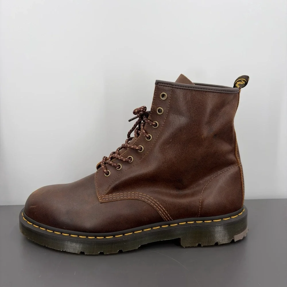 Dr Martens 1460 SR Slip Resistant Boots Men 14 Rustic Combat Work Lace Up Eyelet
